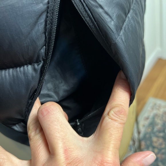 Eddie Baur men’s black zip up puffer coat medium - Picture 3 of 9